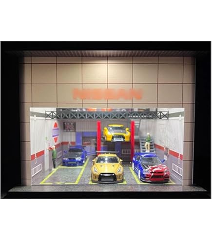 Amazon | 1/24 ガレージ ミニカー ジオラマ 模型 ピット JtG